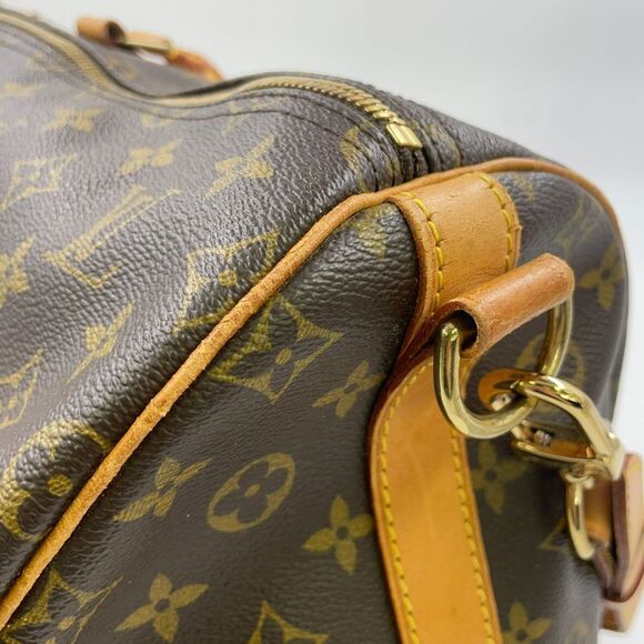 Louis Vuitton Keepall Bandoliere 55 Monogram Leather × PVC Brown Boston Bag - Picture 11 of 15